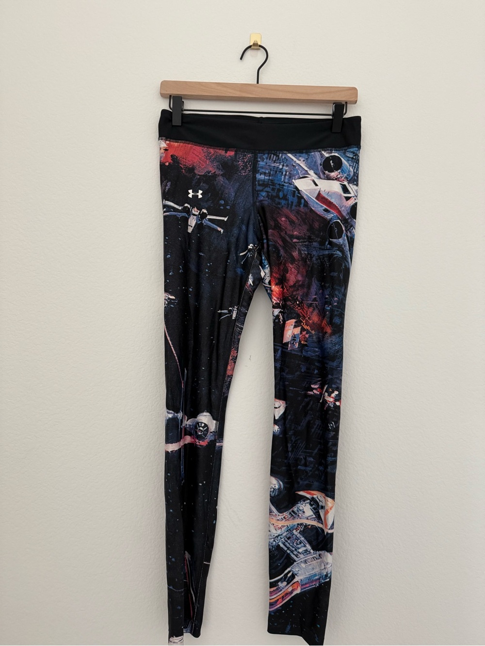 Under Armour Star Wars Disney Black Galaxy Print Leggings